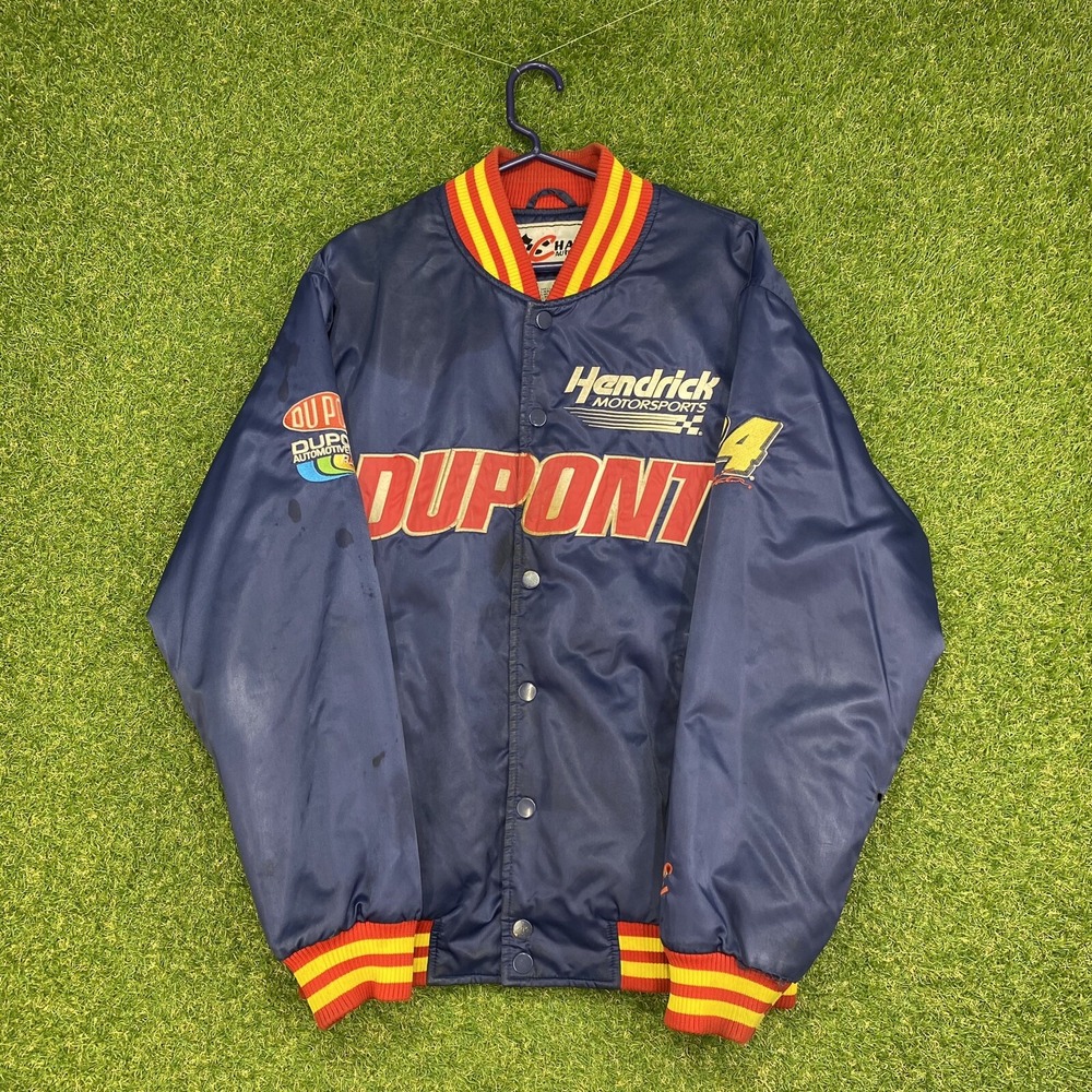 Vintage Jeff Gordon Satin Jacket Mens Size Medium M Nascar 90s Y2k Dupont